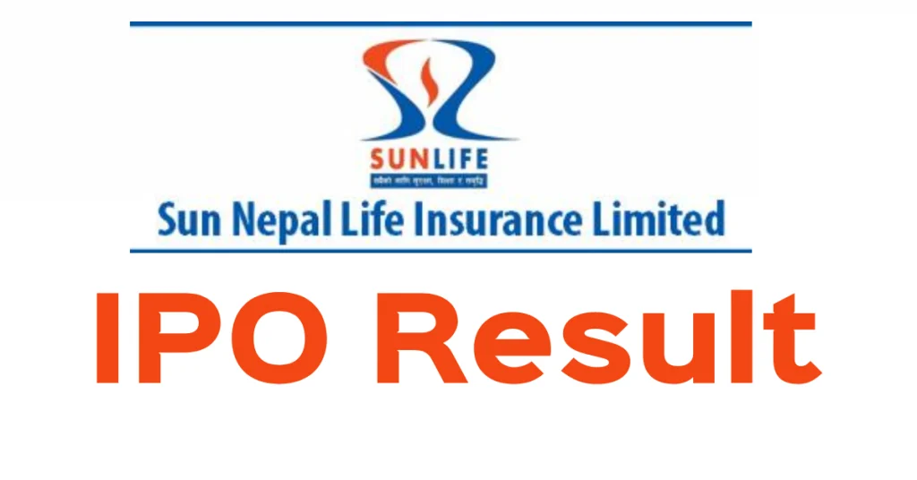 sun nepal life insurance ipo result