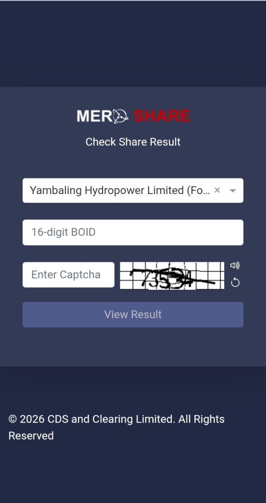 Yambaling Hydropower IPO Result
